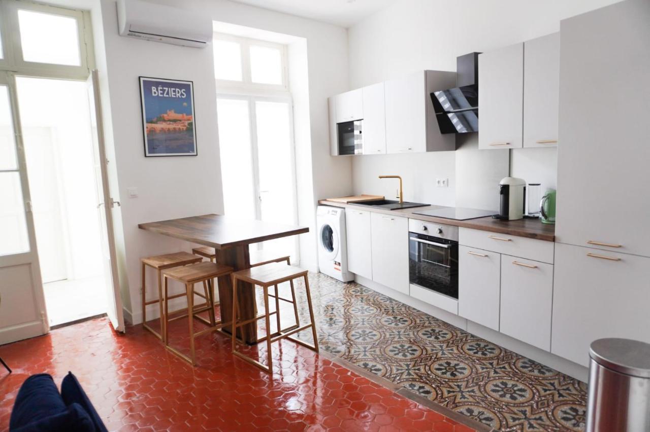 Bright And Modern 3-Bedroom Apartment, 90M2 With Air Condition, In Beziers Bagian luar foto