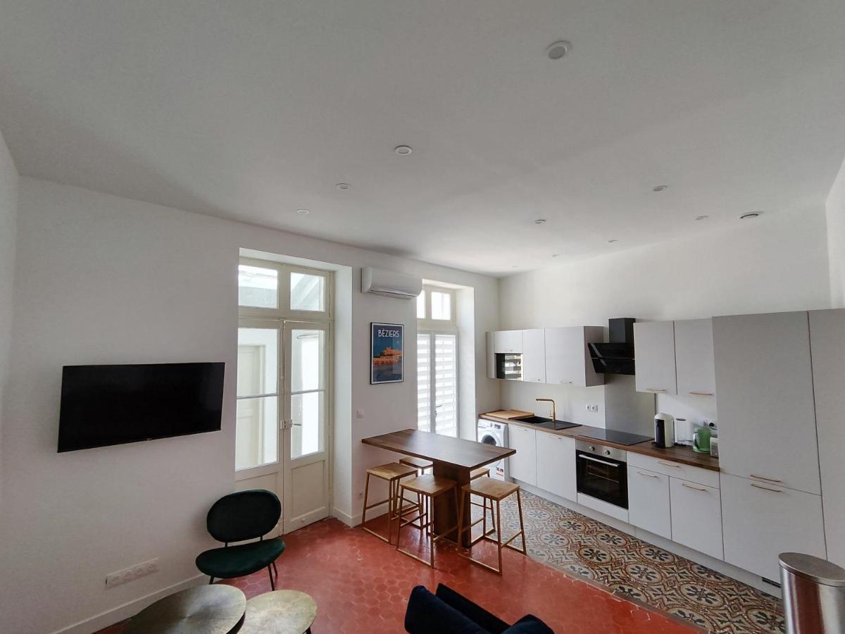 Bright And Modern 3-Bedroom Apartment, 90M2 With Air Condition, In Beziers Bagian luar foto