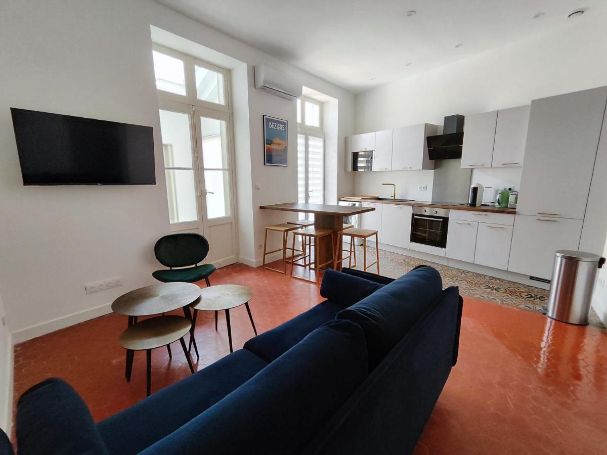 Bright And Modern 3-Bedroom Apartment, 90M2 With Air Condition, In Beziers Bagian luar foto