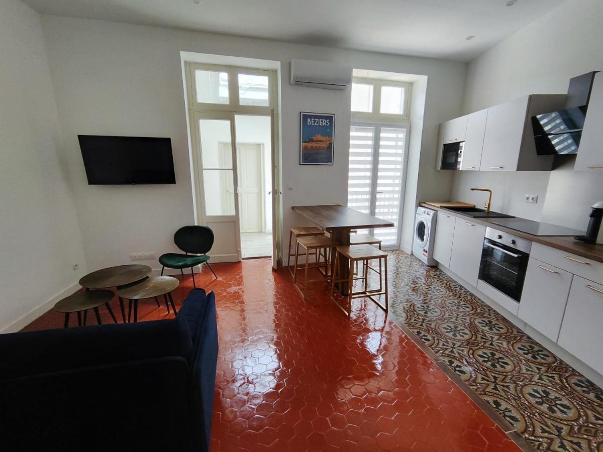 Bright And Modern 3-Bedroom Apartment, 90M2 With Air Condition, In Beziers Bagian luar foto