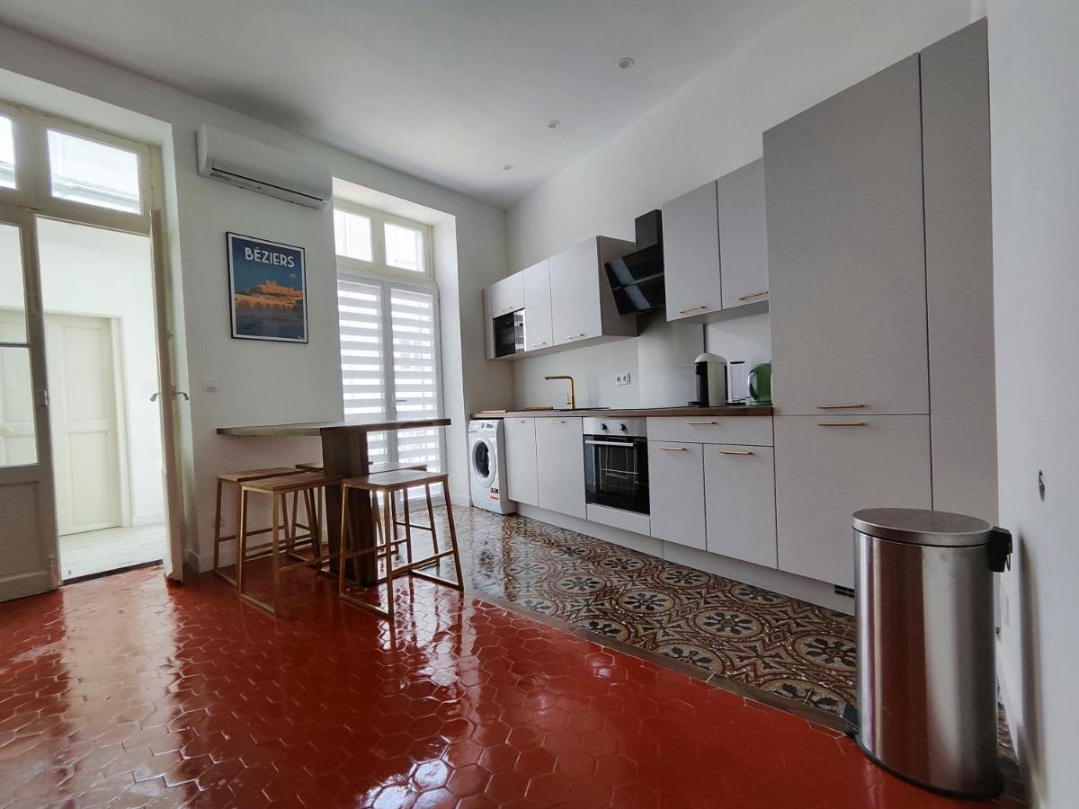 Bright And Modern 3-Bedroom Apartment, 90M2 With Air Condition, In Beziers Bagian luar foto