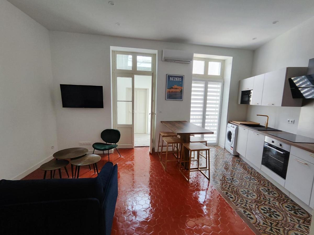 Bright And Modern 3-Bedroom Apartment, 90M2 With Air Condition, In Beziers Bagian luar foto